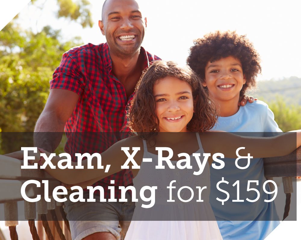 Exam, X-Rays and Cleaning for $159